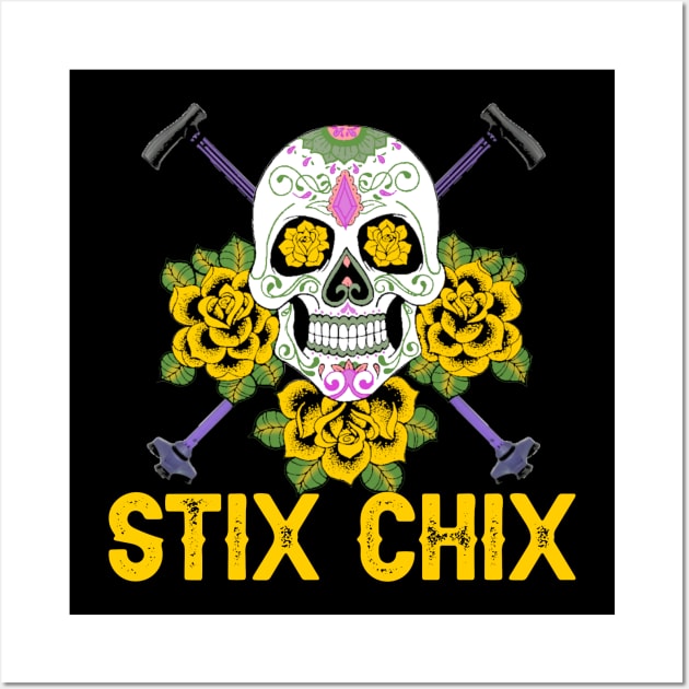 STIX CHIX YELLOW Wall Art by Stix